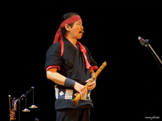 Кидзан Дайёси (флейта сякухати, Япония) и Томоми Орита  (японский танец)